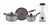 Bateria 6 Piezas Imusa + Licuadora Powemix Imusa 2v