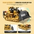 Bulldozer RC de metal de 9 canales, juguete realista de construcción para niños con luces y sonido, juguete de tractor tipo pista p en internet