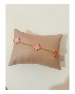 Pulseira trevo rosa - comprar online