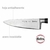 CUCHILLO CHEFF LÍNEA 6 PROFESSIONAL INOX. MANGO CON REMACHES NEGRO - tienda online