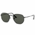 LENTES DE SOL RAY BAN ANTEOJOS Hexagonal Negro/Verde - comprar online