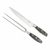 SET DE CUCHILLO LÍNEA BBQ CON TENEDOR TIPO TRINCHA MANGO MADERA - comprar online