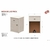 MESA DE LUZ PACK 1PUERTA 1CAJON - CHOCOLATE - MAXIHOME