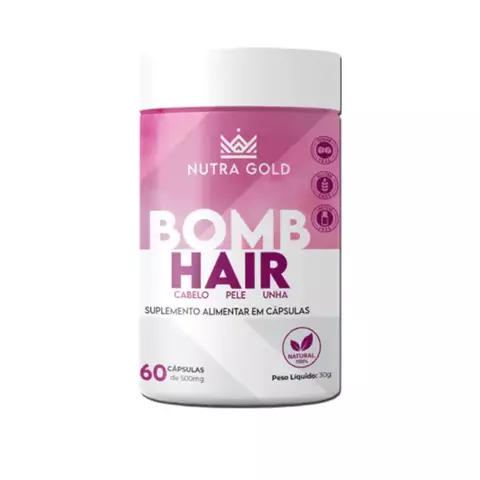 BOMB HAIR - NUTRAGOLD 60 CAPS