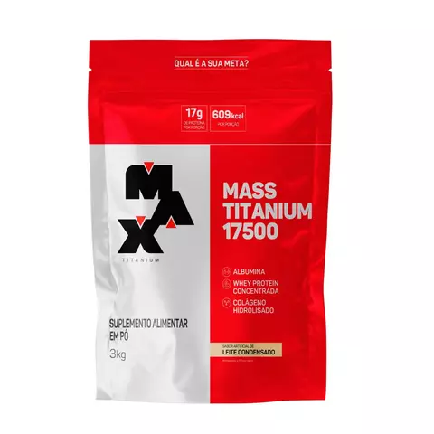 MASS TITANIUM REFIL 3KG LEITE CONDENSADO MAX TITANIUM