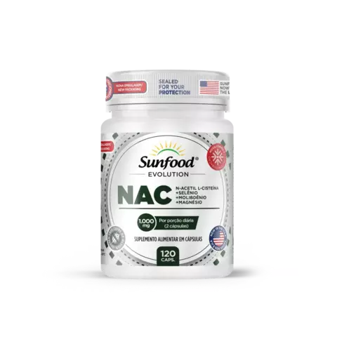 NAC 1000MG 120 CAPS SUNFOOD EVOLUTION