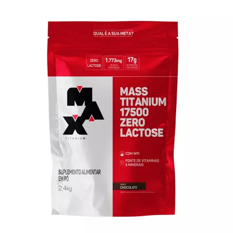 MASS TITANIUM REFIL 2,4 KG ZERO LACTOSE 17500 CHOCOLATE - MAX TITANIUM