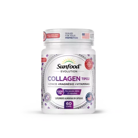 COLLAGEN TIPO 2 1000MG 60 CAPS SUNFOOD EVOLUTION
