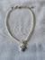Pulsera Bolitas Diamantada con Dije Cruz mini Pave