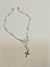 Pulsera Denario plata con dije Cruz