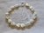 Pulsera PIEDRAS NATURALES CORAZONES NACAR BLANCO
