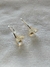Aros Pico de pato & Cristales Triangulos ambar - comprar online