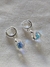 Aros Argollas Cristal Oval Aurora Boreal - comprar online