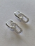 Aros Argollas Doble Liso&Pave - DE DIOS - comprar online