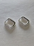 Aros Argollas Rectangular Pave - comprar online