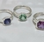 Anillos con cristal cushion DE DIOS - comprar online
