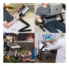 mesa para notebook plegable con doble cooler en internet