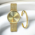 Relógio Santorini Essence Gold 36mm + Bracelete Santorini Gold - comprar online