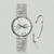 Relógio Santorini Essence Silver 36mm + Bracelete Santorini Silver - Santorini Elegance