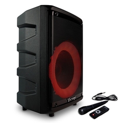 Bafle 8" Recargable Bluetooth Karaoke Micrófono Control Remoto Color Negro KSP-302 en internet