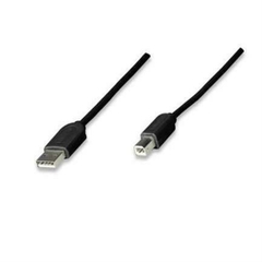 Cable Para Impresora USB A-B Económico 1.8m Color Negro Manhattan