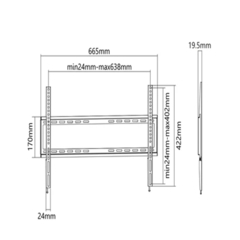 Soporte de Pared FIJO para TV de 32" a 70" Resistencia Hasta 35 kg - comprar en línea