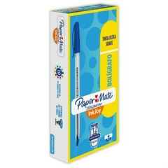 Boligrafo Papermate Kilometrico Azul 1.0MM Caja 12 pz