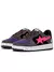 BapeSta Patent Black Grey Pink Suede - comprar online