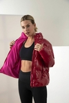 Campera roja charol