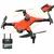 Dronе Alpha Explorer Prime X8 na cor laranja, com hélices e controle remoto visíveis.