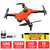 Dronê Alpha Explorer Prime X8 na cor laranja, com sistema anti-colisão e capacidade de voar até 100 metros de altura.