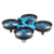 Drone Alpha Mini Swift na cor azul, com quatro hélices circulares e design compacto.