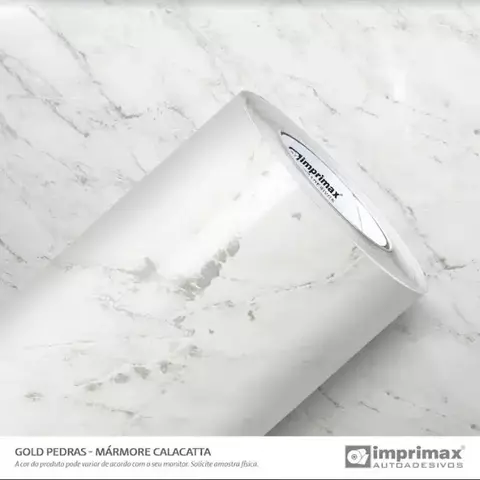 VINIL GOLD PEDRAS MARMORE CALACATTA GLOSS 1,22X25M