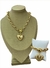 CONJUNTO CORAÇÃO COM BRILHO - VERNIZ ITALIANO.