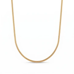 Collar Snake Plata 925 Dorada (45 cm) - 2mm -