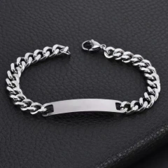 Pulsera Identificadora de Acero Quirúrgico con cadena Grumet - comprar online