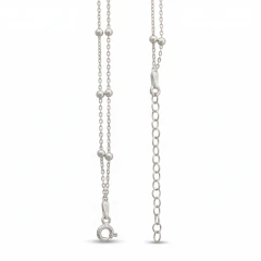 Collar Doble con Bolitas Plata 925 - comprar online