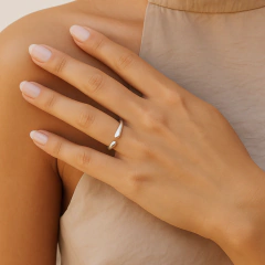 Anillo Liso Plata 925 Regulable - comprar online