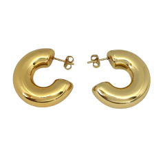 Aros Argollas Inflada de Acero Dorado en internet