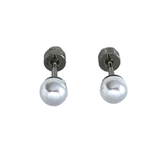 Aros de Acero con Perla