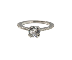 Anillo Punto Luz de Plata con Zirconia/Cubic - tienda online