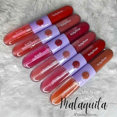 Batom Liq e Gloss Mood Ruby Rose
