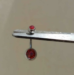OMBLIGO STRASS ROJO