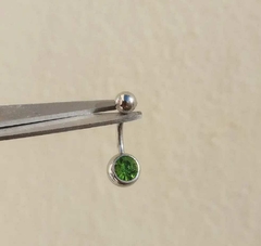 OMBLIGO STRASS VERDE
