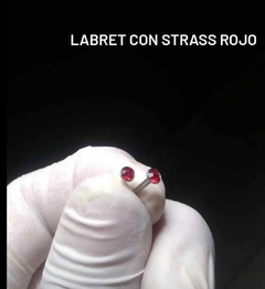LABRET STRASS ROJO