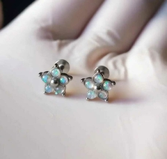 LABRET FLOR OPALO