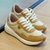 TENIS MODARE CREME/DOURADO - comprar online
