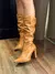 Bota Angelia SLOUCH Marrom Caramelo