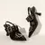 Scarpin Slingback Verniz Preto