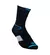 Medias tecnológicas negras Sox DE173C Fantasy con detalles en azul y blanco.